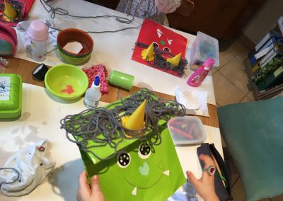 節分のお面作り